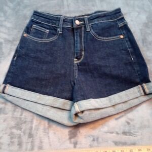 Judy Blue Better Than Jeggings‎ Cuffed Shorts Womens Sz Small Stretch Comfort